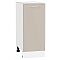 Шкаф нижний с 1-ой дверцей Квадро Кашемир/Белый 816*350*481
