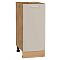 Шкаф нижний с 1-ой дверцей Квадро Кашемир/Дуб Вотан 816*350*481