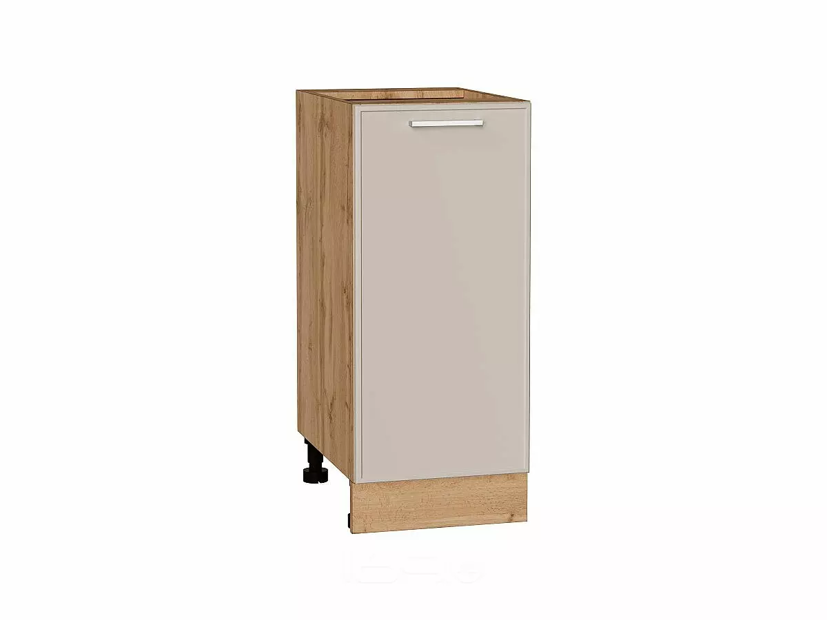 Шкаф нижний с 1-ой дверцей Квадро Кашемир/Дуб Вотан 816*350*481