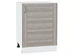 Шкаф нижний с 1-ой дверцей Лофт Cappuccino Veralinga/Белый 816*600*480