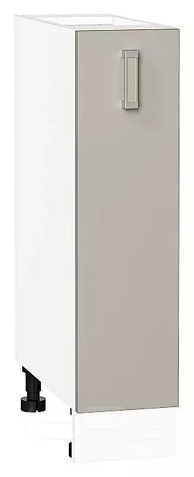 Шкаф нижний с 1-ой дверцей Лофт Grey Silk/Белый 816*200*480
