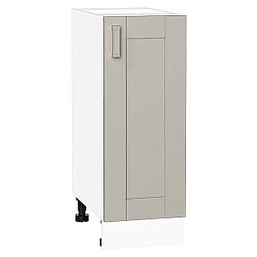 Шкаф нижний с 1-ой дверцей Лофт Grey Silk/Белый 816*300*480