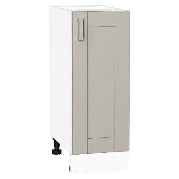 Шкаф нижний с 1-ой дверцей Лофт Grey Silk/Белый 816*300*480