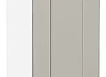 Шкаф нижний с 1-ой дверцей Лофт Grey Silk/Белый 816*300*480