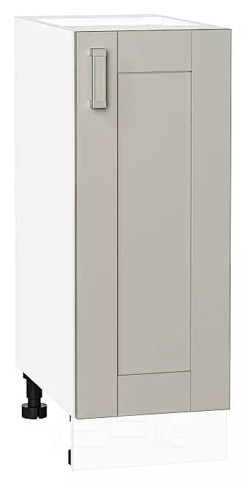 Шкаф нижний с 1-ой дверцей Лофт Grey Silk/Белый 816*300*480