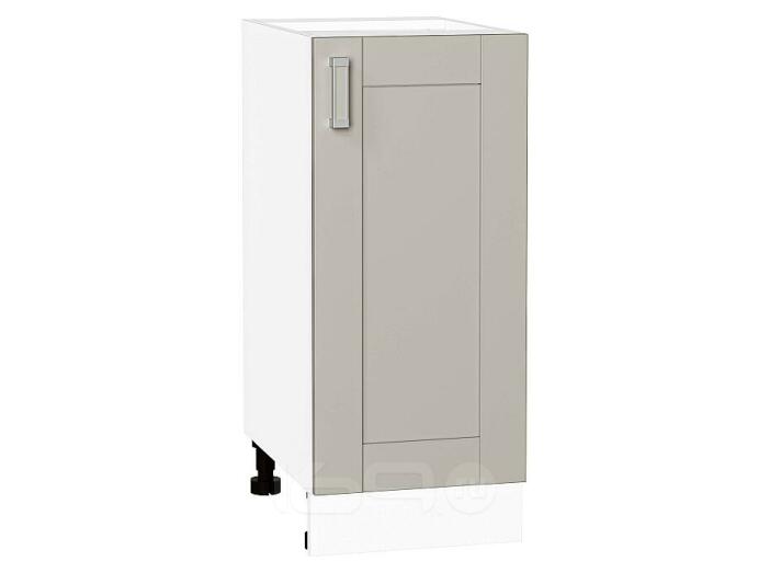 Шкаф нижний с 1-ой дверцей Лофт Grey Silk/Белый 816*350*480