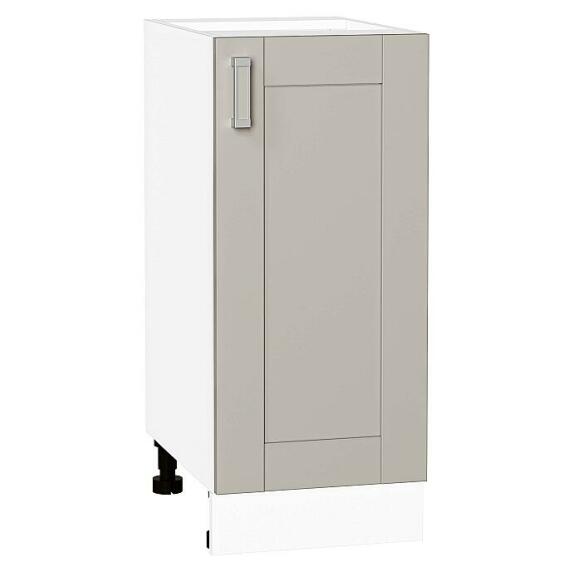 Шкаф нижний с 1-ой дверцей Лофт Grey Silk/Белый 816*350*480