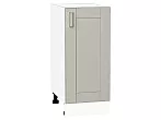 Шкаф нижний с 1-ой дверцей Лофт Grey Silk/Белый 816*350*480