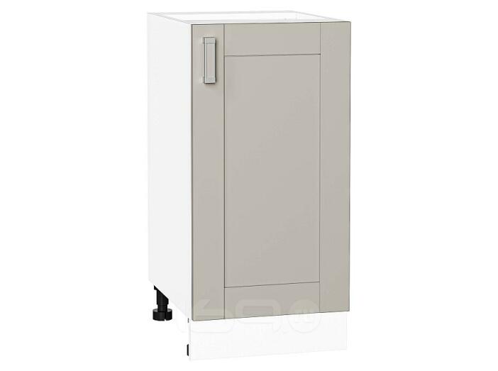 Шкаф нижний с 1-ой дверцей Лофт Grey Silk/Белый 816*400*480