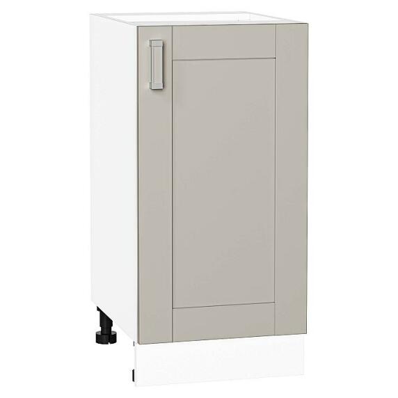 Шкаф нижний с 1-ой дверцей Лофт Grey Silk/Белый 816*400*480