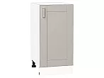 Шкаф нижний с 1-ой дверцей Лофт Grey Silk/Белый 816*400*480