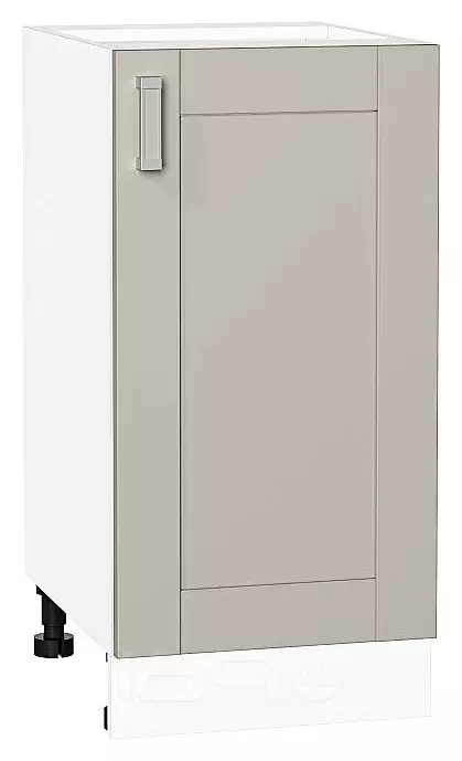 Шкаф нижний с 1-ой дверцей Лофт Grey Silk/Белый 816*400*480