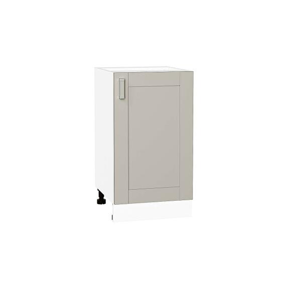 Шкаф нижний с 1-ой дверцей Лофт Grey Silk/Белый 816*450*480