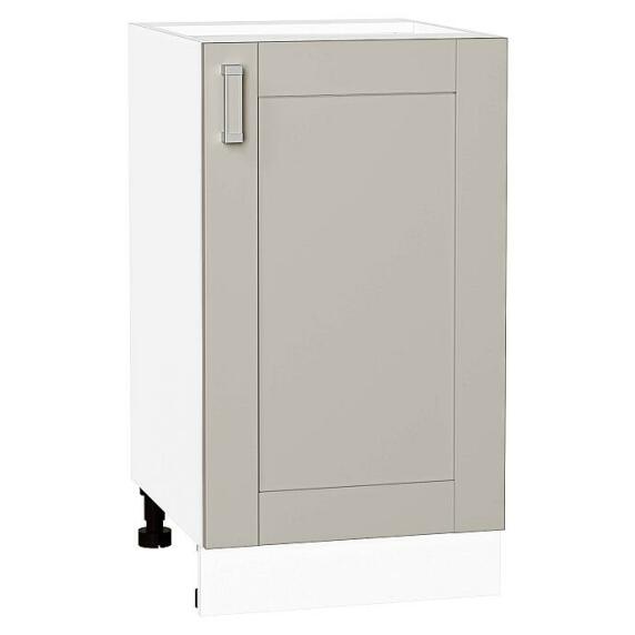 Шкаф нижний с 1-ой дверцей Лофт Grey Silk/Белый 816*450*480