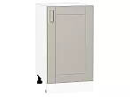 Шкаф нижний с 1-ой дверцей Лофт Grey Silk/Белый 816*450*480