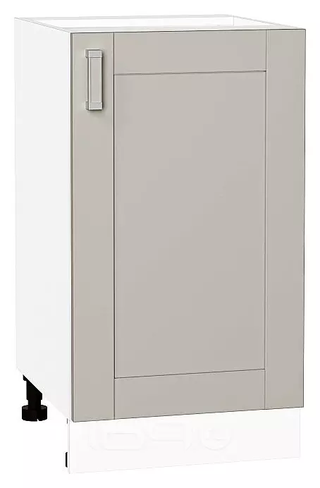 Шкаф нижний с 1-ой дверцей Лофт Grey Silk/Белый 816*450*480