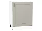 Шкаф нижний с 1-ой дверцей Лофт Grey Silk/Белый 816*600*480