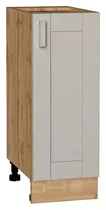 Шкаф нижний с 1-ой дверцей Лофт Grey Silk/Дуб Вотан 816*300*480
