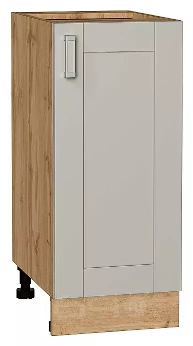 Шкаф нижний с 1-ой дверцей Лофт Grey Silk/Дуб Вотан 816*350*480