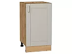Шкаф нижний с 1-ой дверцей Лофт Grey Silk/Дуб Вотан 816*450*480