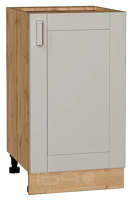 Шкаф нижний с 1-ой дверцей Лофт Grey Silk/Дуб Вотан 816*450*480