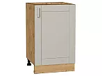Шкаф нижний с 1-ой дверцей Лофт Grey Silk/Дуб Вотан 816*500*480