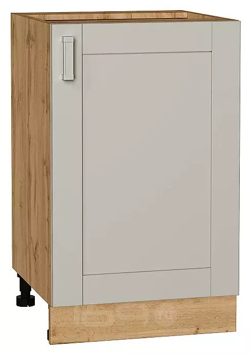 Шкаф нижний с 1-ой дверцей Лофт Grey Silk/Дуб Вотан 816*500*480