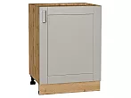 Шкаф нижний с 1-ой дверцей Лофт Grey Silk/Дуб Вотан 816*600*480