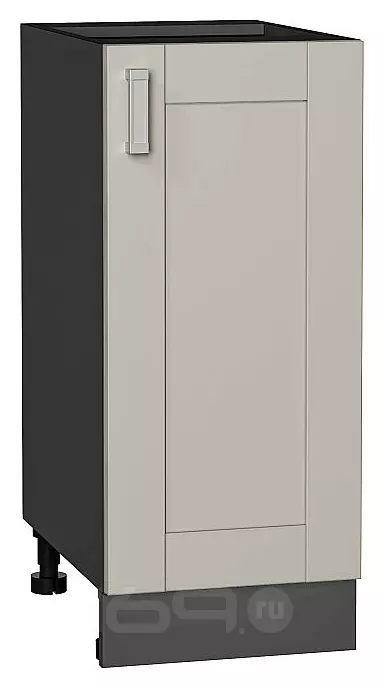 Шкаф нижний с 1-ой дверцей Лофт Grey Silk/Graphite 816*350*480