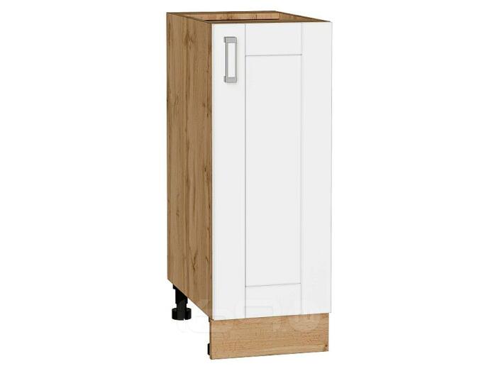 Шкаф нижний с 1-ой дверцей Лофт White Silk/Дуб Вотан 816*300*480