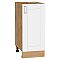 Шкаф нижний с 1-ой дверцей Лофт White Silk/Дуб Вотан 816*350*480