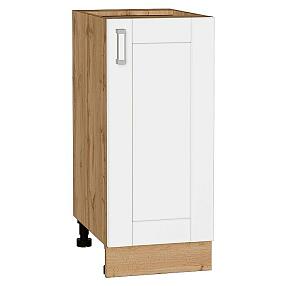 Шкаф нижний с 1-ой дверцей Лофт White Silk/Дуб Вотан 816*350*480