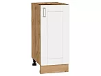 Шкаф нижний с 1-ой дверцей Лофт White Silk/Дуб Вотан 816*350*480