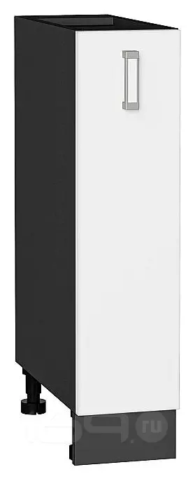 Шкаф нижний с 1-ой дверцей Лофт White Silk/Graphite 816*200*480