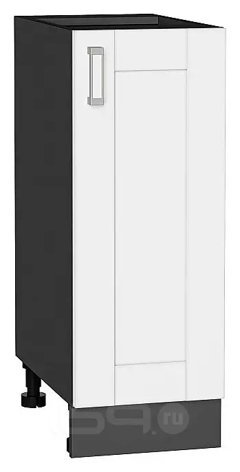 Шкаф нижний с 1-ой дверцей Лофт White Silk/Graphite 816*300*480