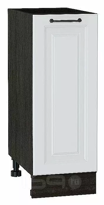 Шкаф нижний с 1-ой дверцей Ницца Blanco/Graphite 816*300*478