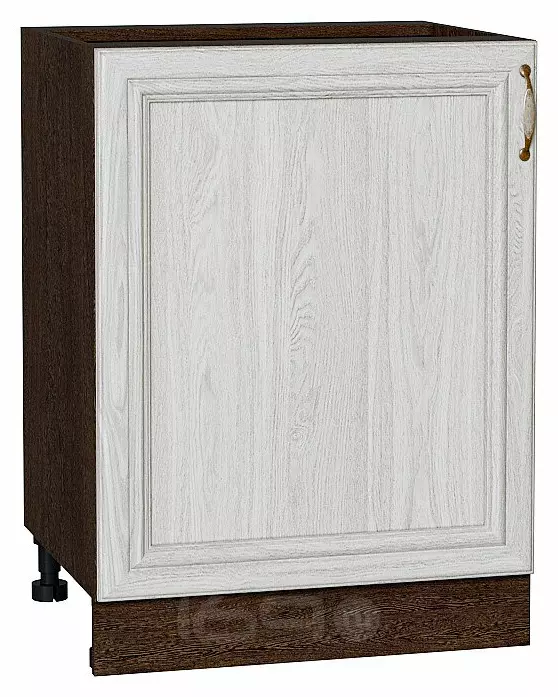 Шкаф нижний с 1-ой дверцей Шале White Dreamline Венге 816*600*480