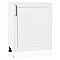 Шкаф нижний с 1-ой дверцей Сканди White Silkwood/Белый 816*600*480