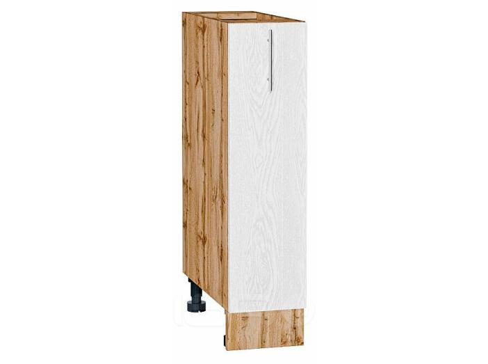 Шкаф нижний с 1-ой дверцей Сканди White Silkwood/Дуб Вотан 816*200*480