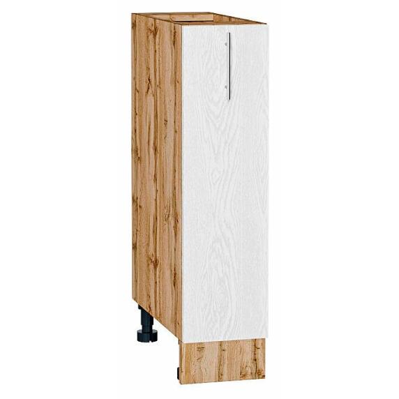 Шкаф нижний с 1-ой дверцей Сканди White Silkwood/Дуб Вотан 816*200*480