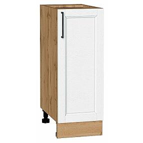 Шкаф нижний с 1-ой дверцей Сканди White Silkwood/Дуб Вотан 816*300*480