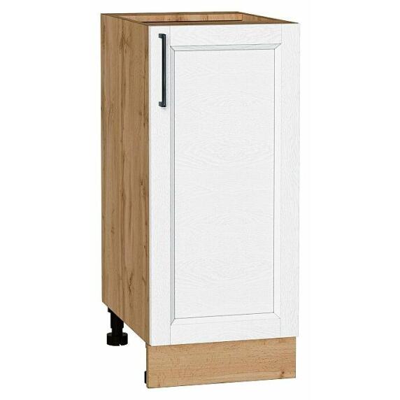 Шкаф нижний с 1-ой дверцей Сканди White Silkwood/Дуб Вотан 816*350*480