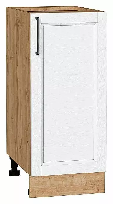 Шкаф нижний с 1-ой дверцей Сканди White Silkwood/Дуб Вотан 816*350*480