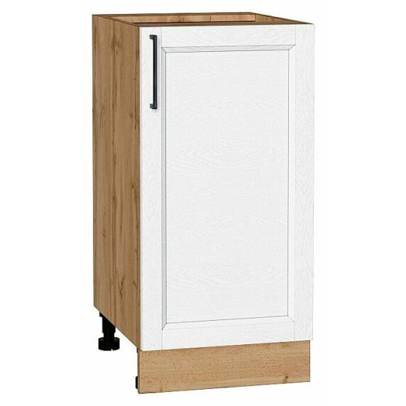 Шкаф нижний с 1-ой дверцей Сканди White Silkwood/Дуб Вотан 816*400*480
