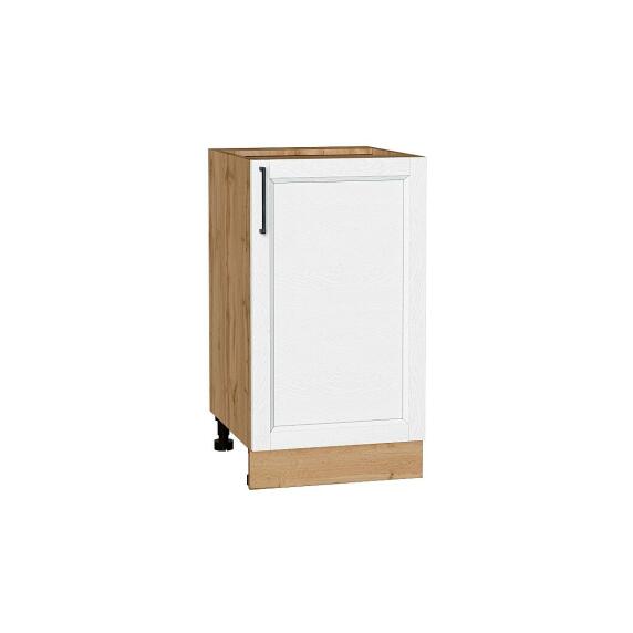 Шкаф нижний с 1-ой дверцей Сканди White Silkwood/Дуб Вотан 816*450*480