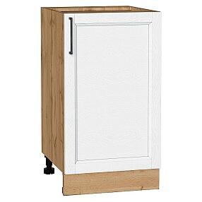 Шкаф нижний с 1-ой дверцей Сканди White Silkwood/Дуб Вотан 816*450*480