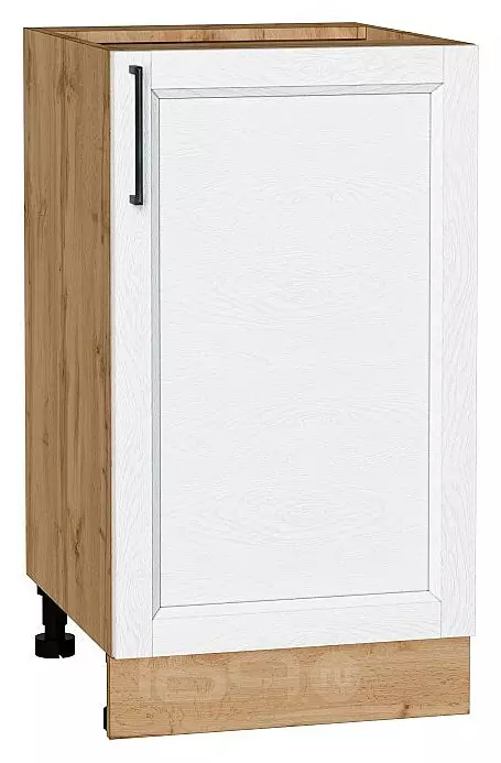 Шкаф нижний с 1-ой дверцей Сканди White Silkwood/Дуб Вотан 816*450*480