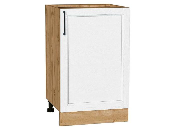 Шкаф нижний с 1-ой дверцей Сканди White Silkwood/Дуб Вотан 816*500*480