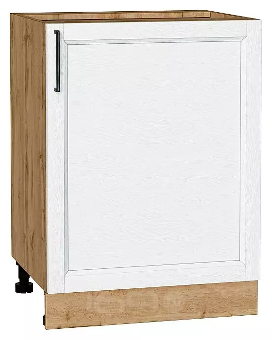 Шкаф нижний с 1-ой дверцей Сканди White Silkwood/Дуб Вотан 816*600*480