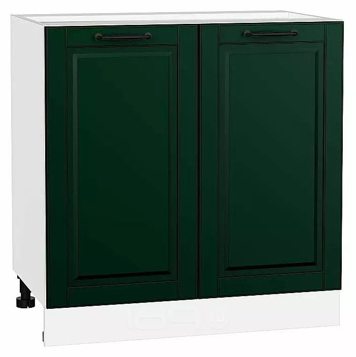 Шкаф нижний с 2-мя дверцами Дублин Special Green/Белый 816*800*478